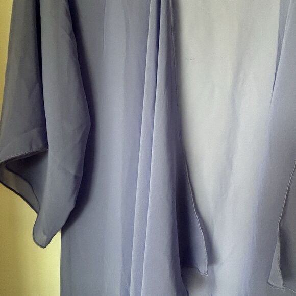 LuLaRoe NWT Monroe Sm Kimono Solid Lavender W/Salmon Friend Women Sheer Cover Up - Picture 9 of 12